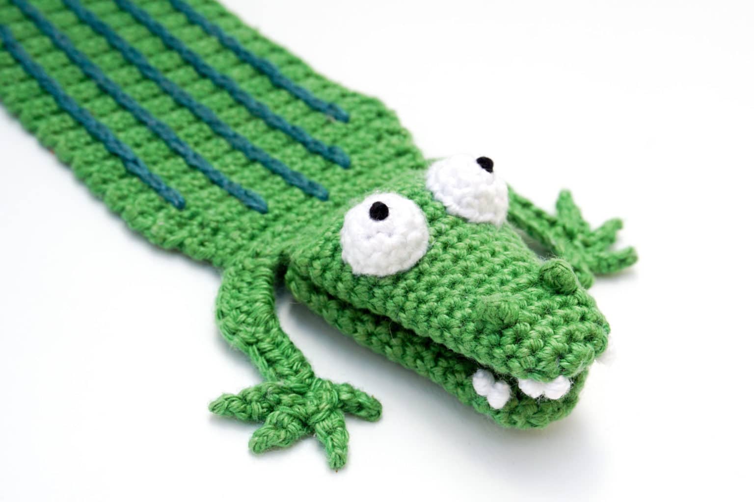 Amigurumi Crocodile Bookmark Crochet Pattern Supergurumi